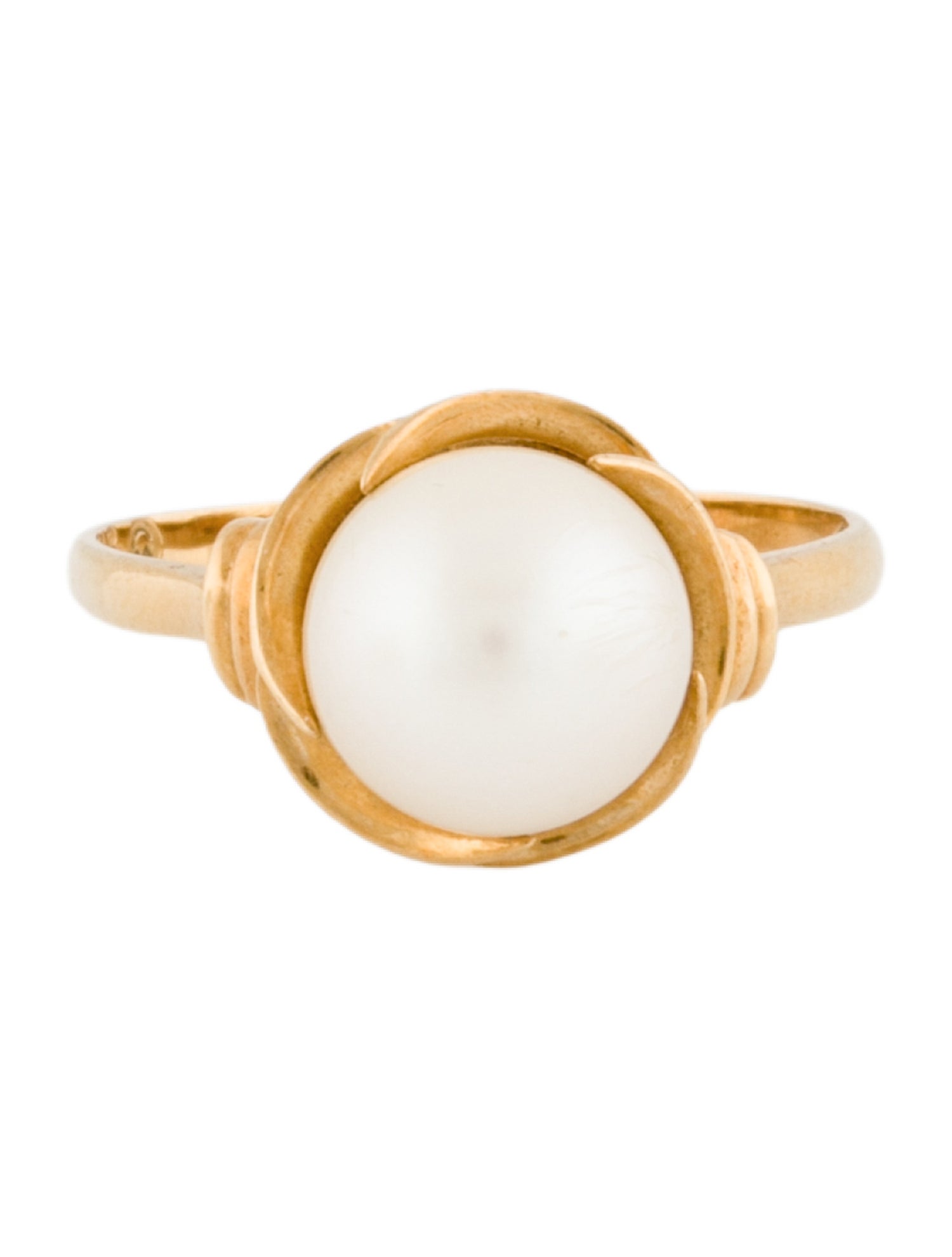 Ring 18K Cultured Pearl Cocktail Ring